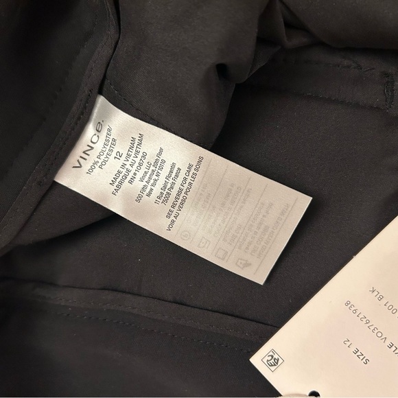 Vince Crop Wide Leg Pants in Black Size 12 - Picture 8 of 8